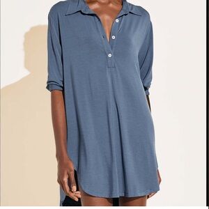 State of day, Long Sleeve Nightgown, blue, various sizes